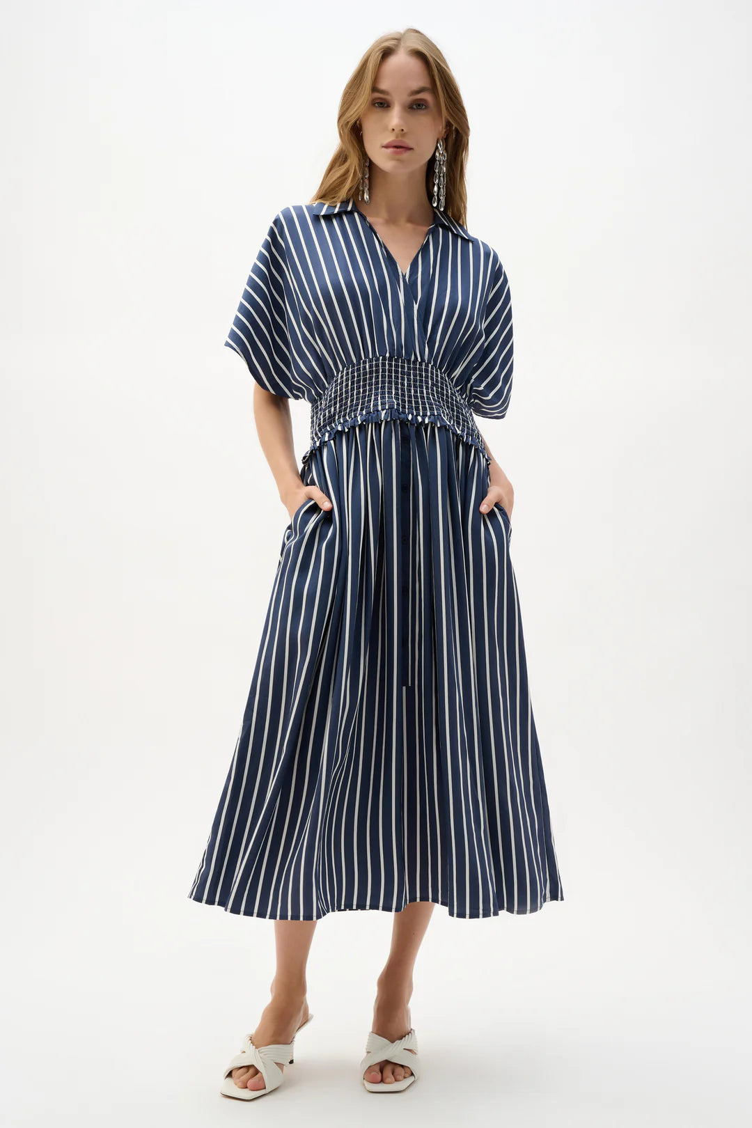 262912 Dress Blue White