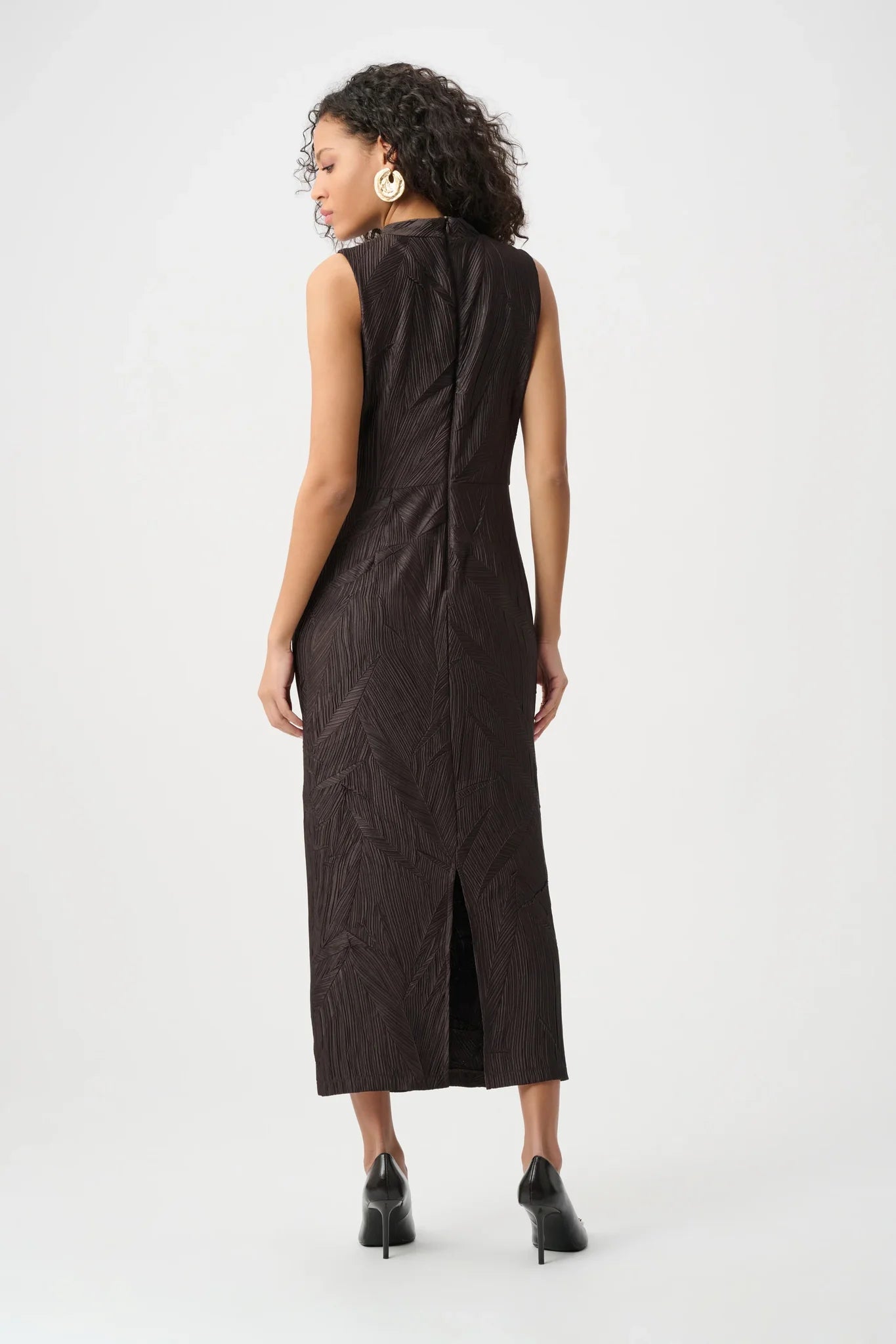263147 Midi Dress Satin Sleeveless