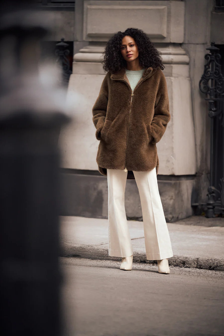 263914 Coat Dark Mink