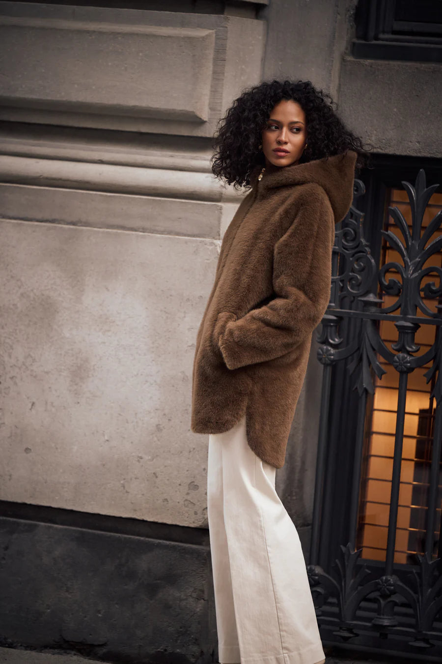 263914 Coat Dark Mink