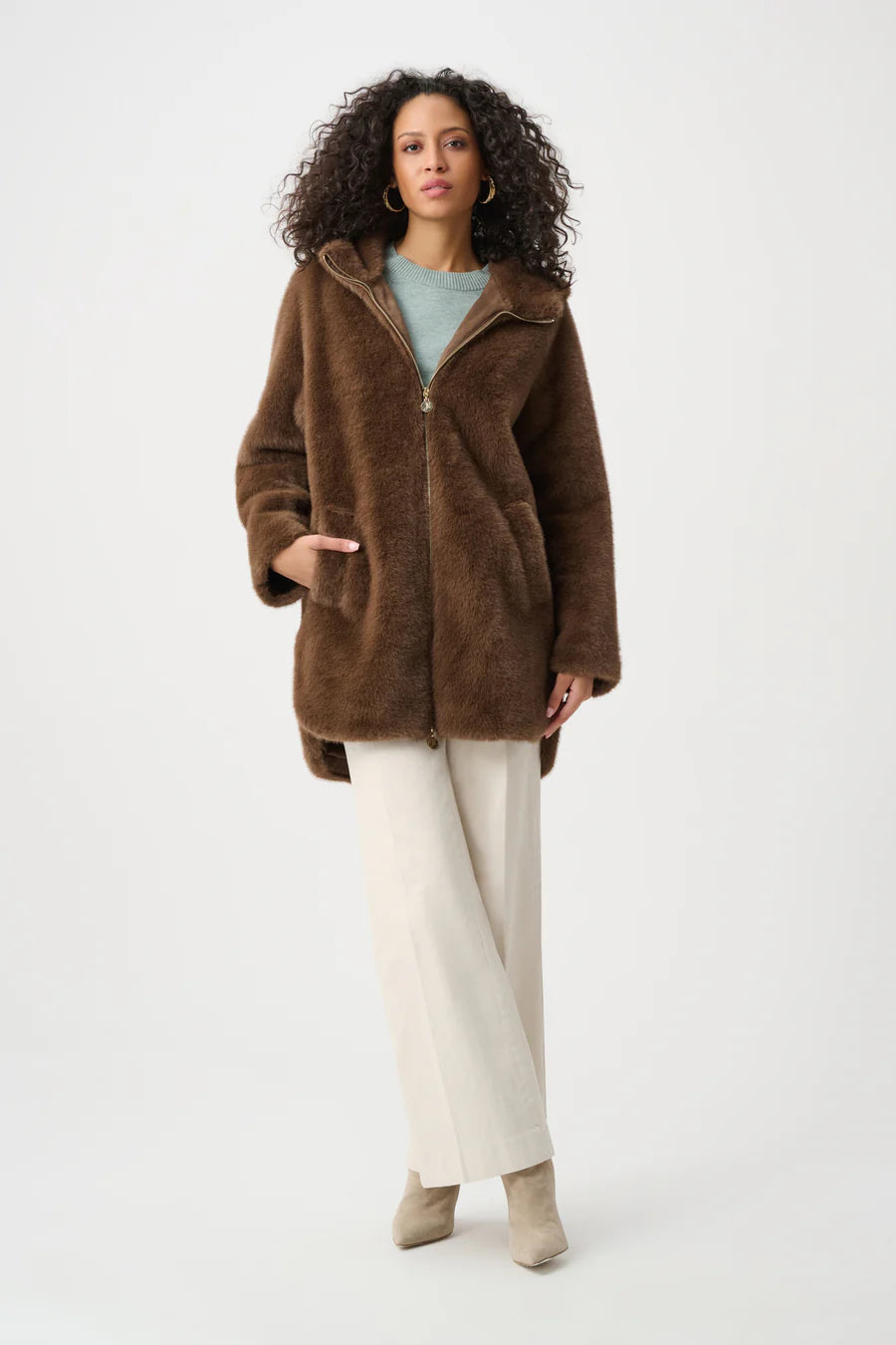 263914 Coat Dark Mink