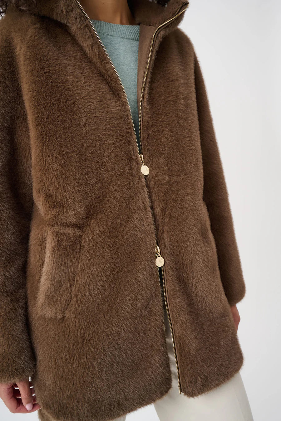 263914 Coat Dark Mink
