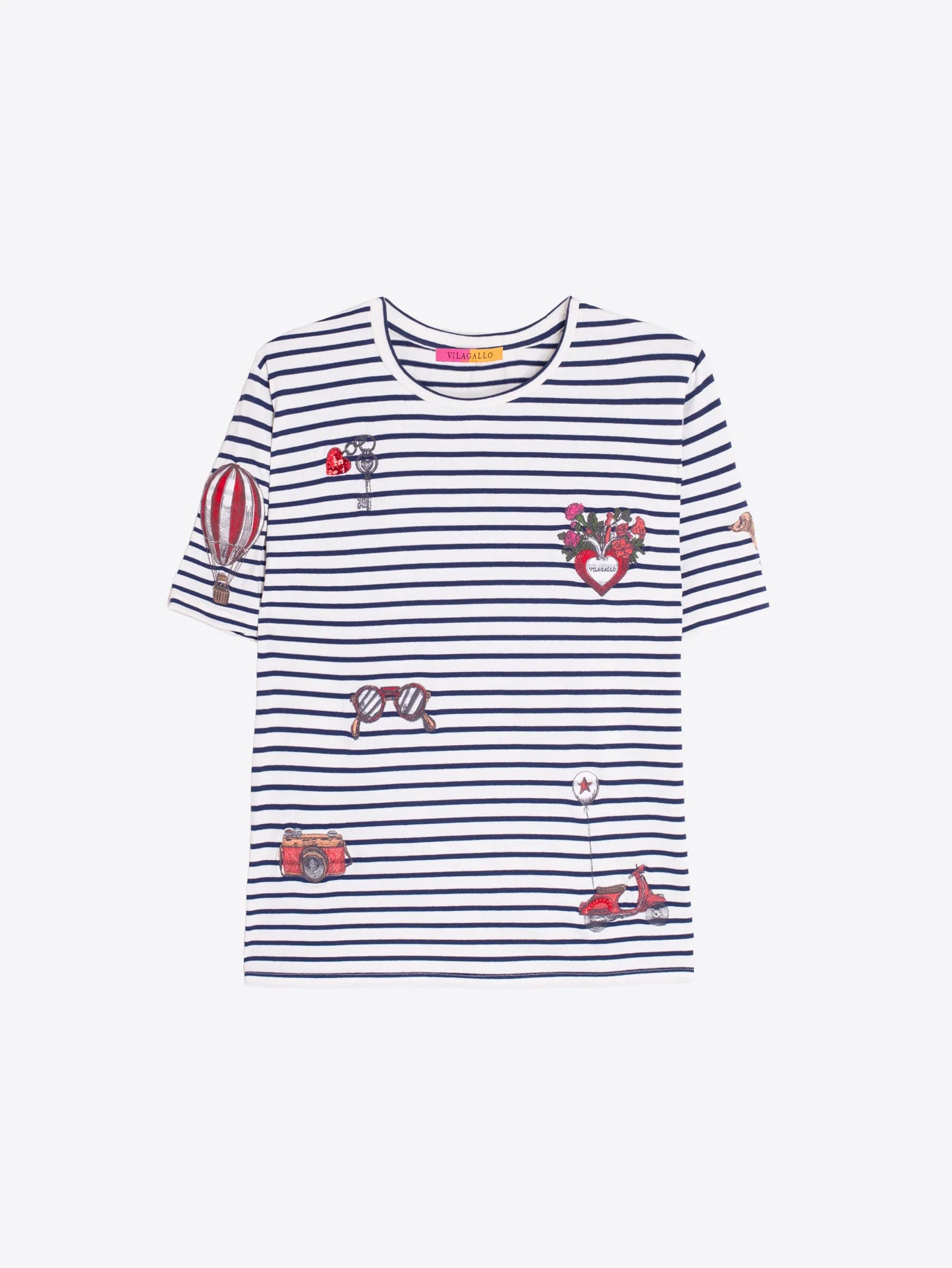 Tora Biarritz Stripe Embroidered