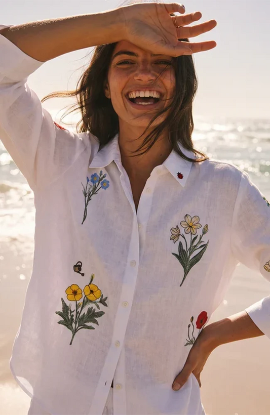 Sara Linen Embroidered