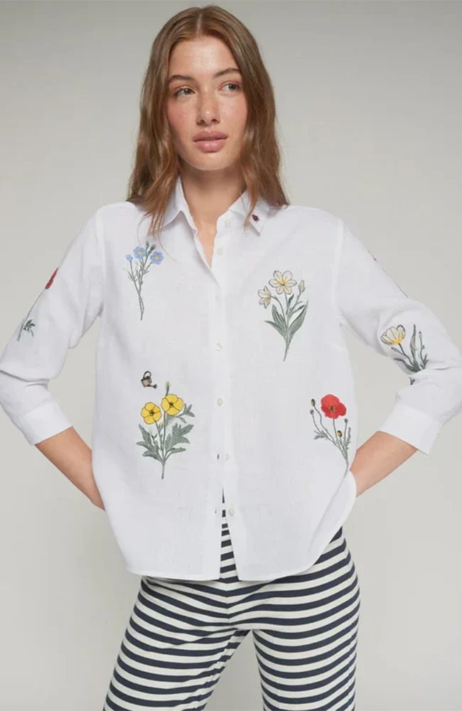 Sara Linen Embroidered