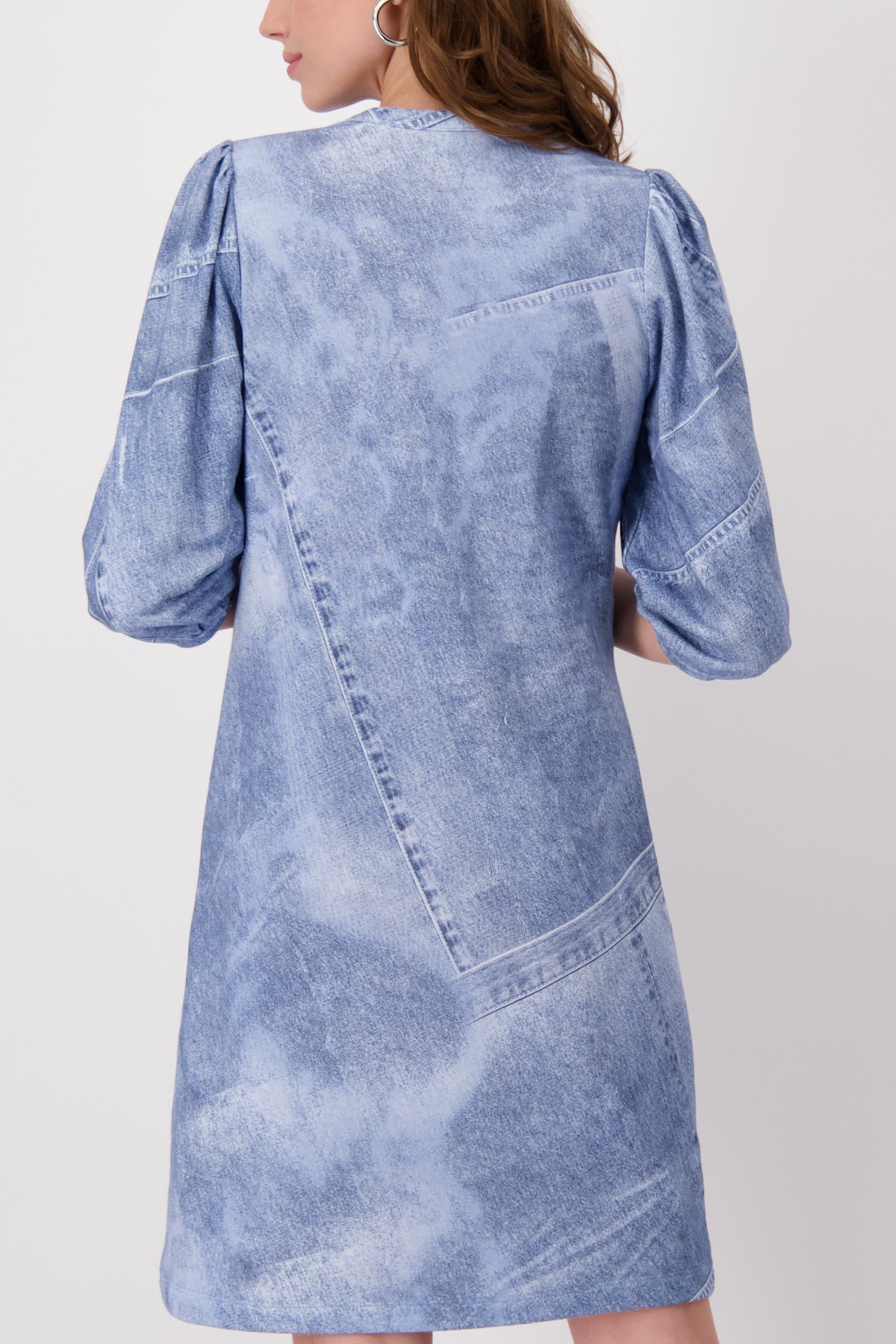 Round Neck Dress Indigo