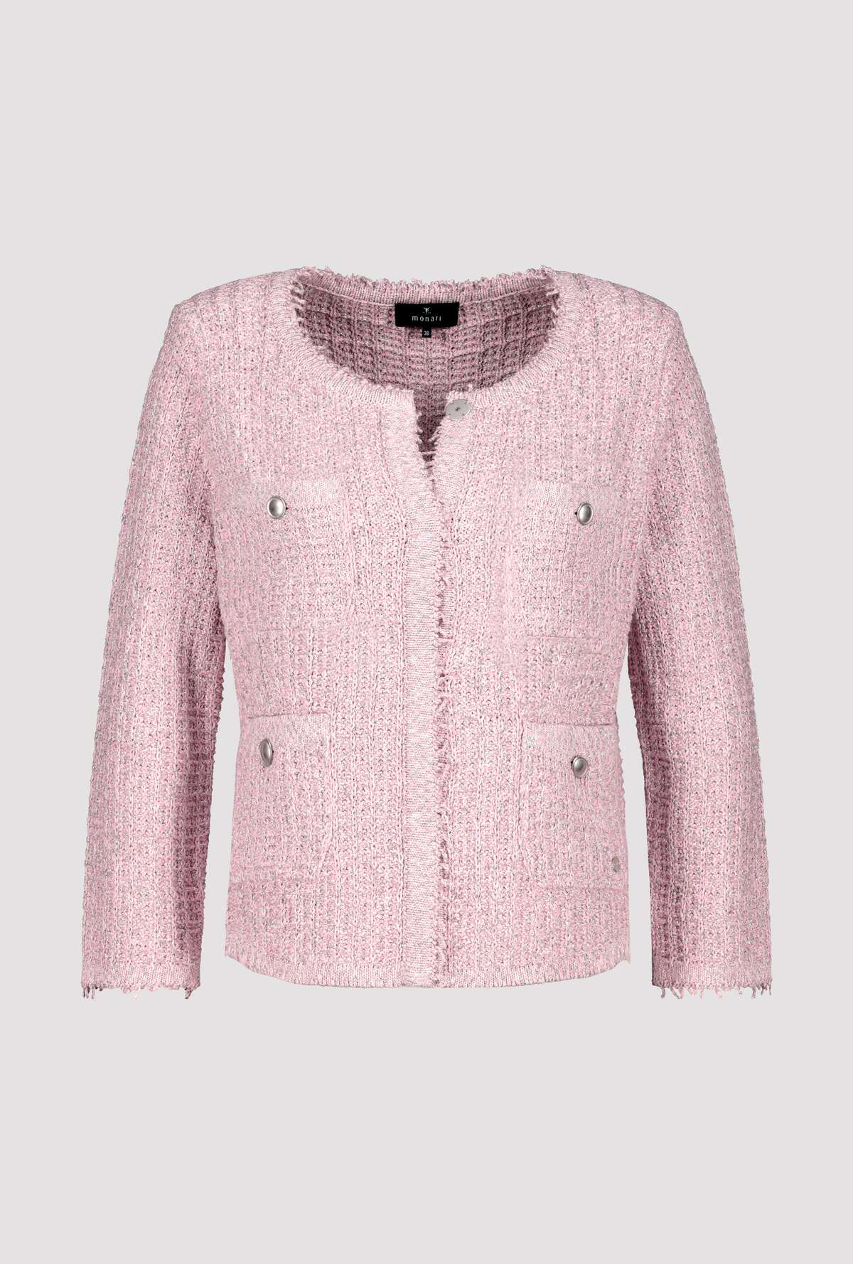 Round Neck Jacket Pink