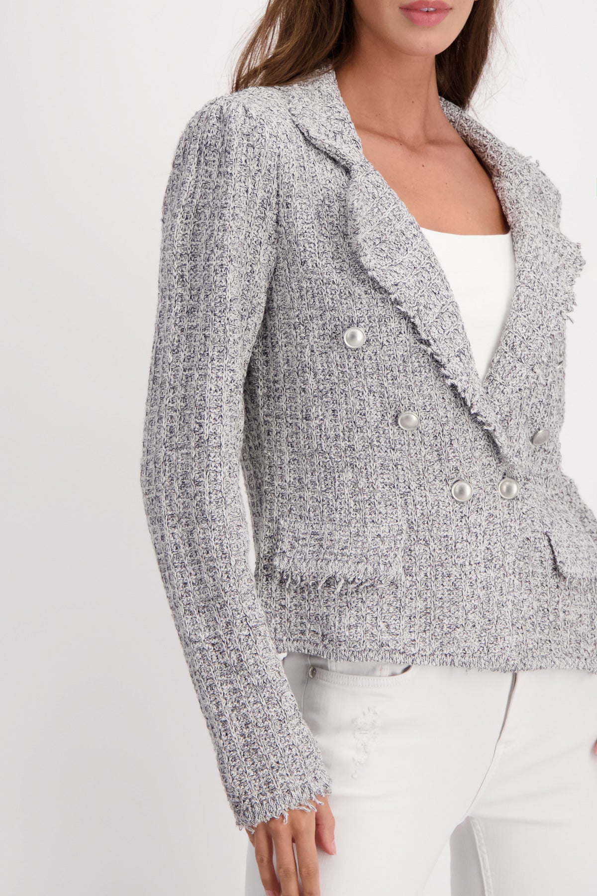 Lapel Collar Jacket Cloudy Grey