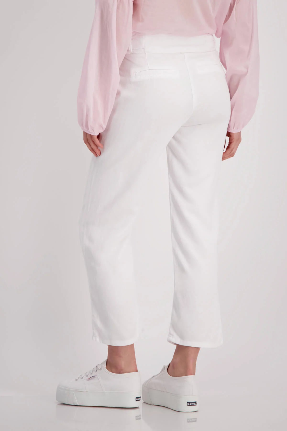 Linen Mix Pants in White