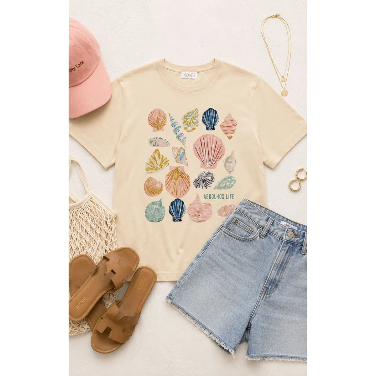 T Shirt Cream Abrolhos Life