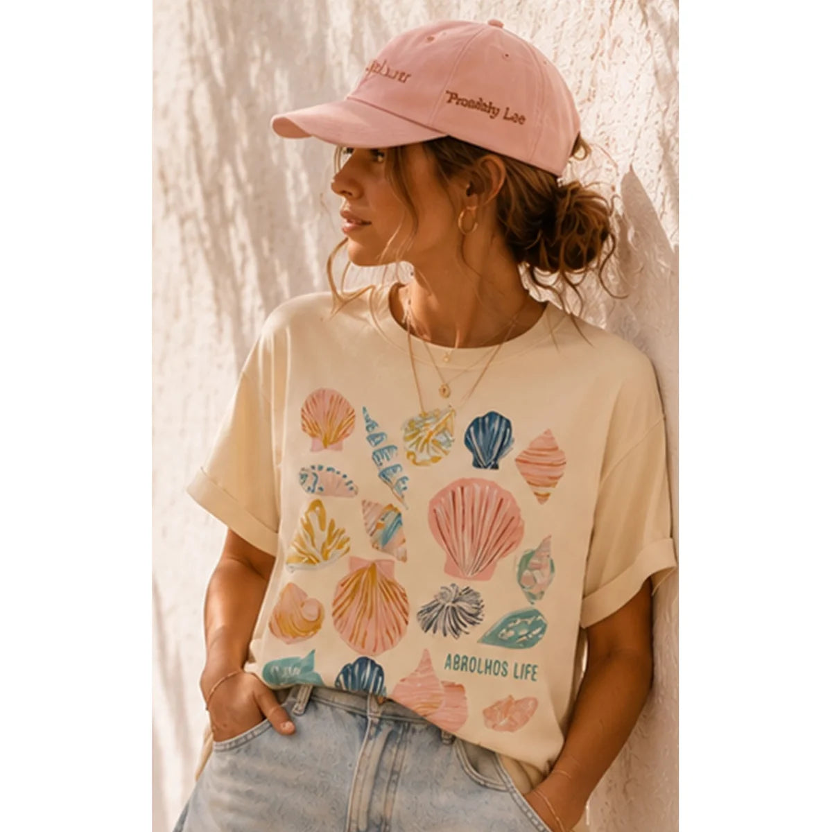 T Shirt Cream Abrolhos Life