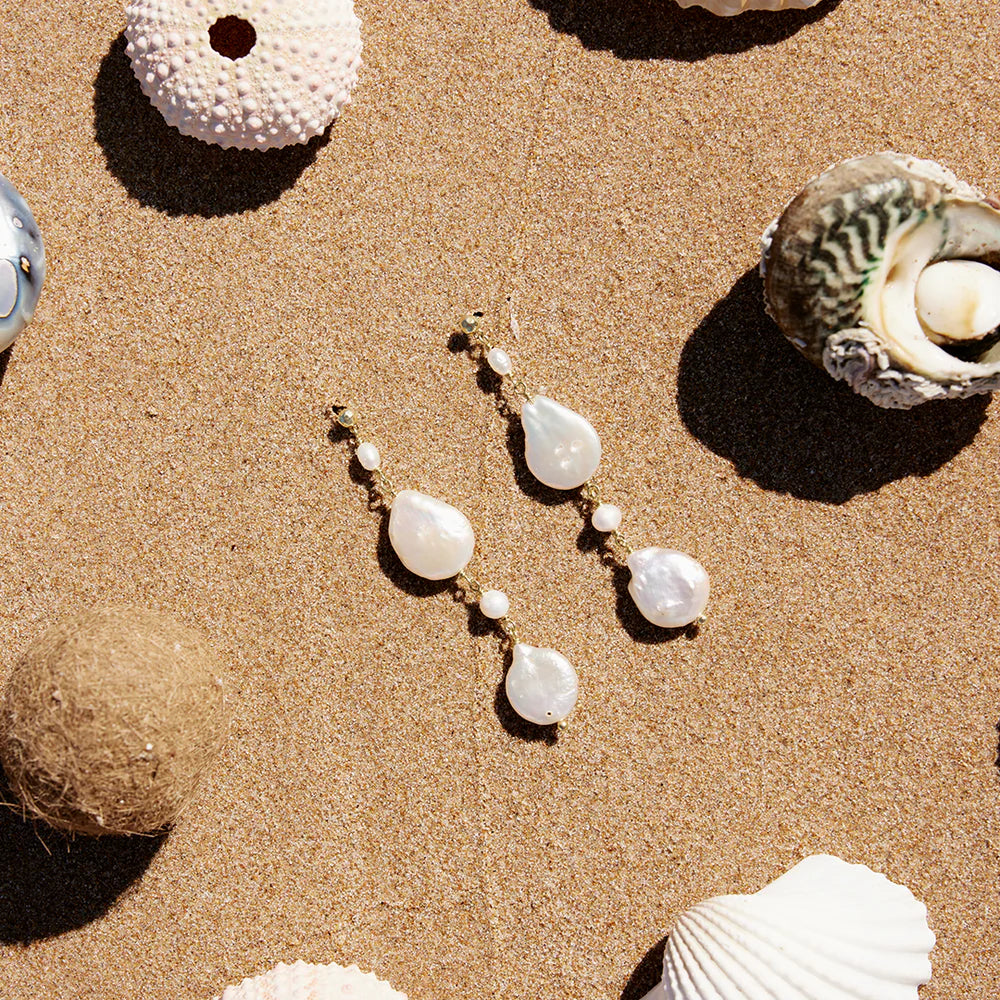 Seychelles Baroque Pearl Drop Earrings