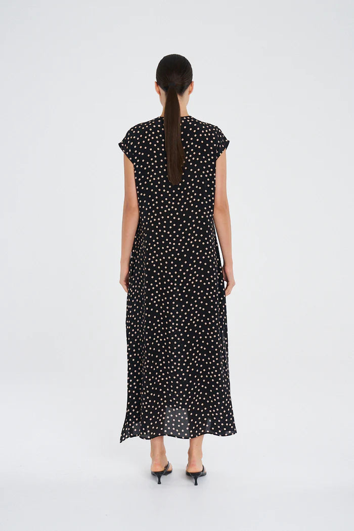 Maxi Slice Dress Black Meringue