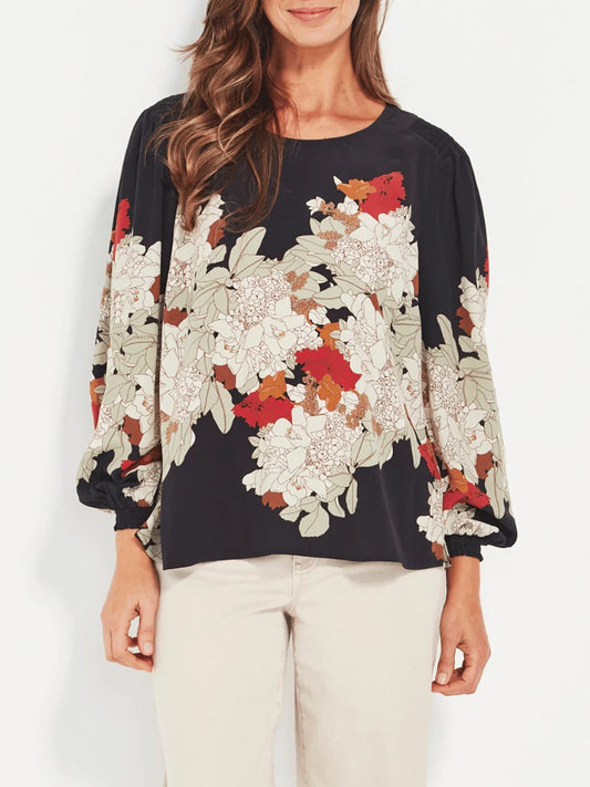 Bouquet Top Print