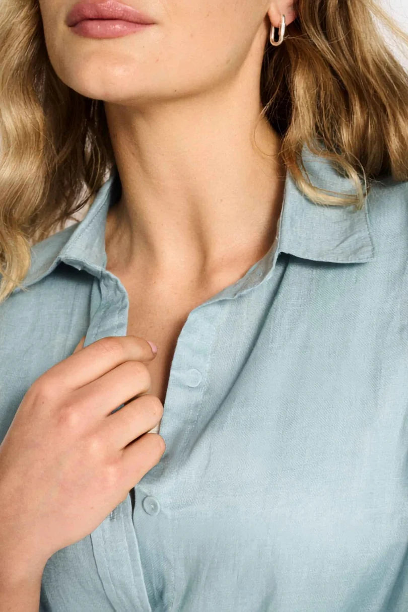 LL Boyfriend Shirt Aqua Haze