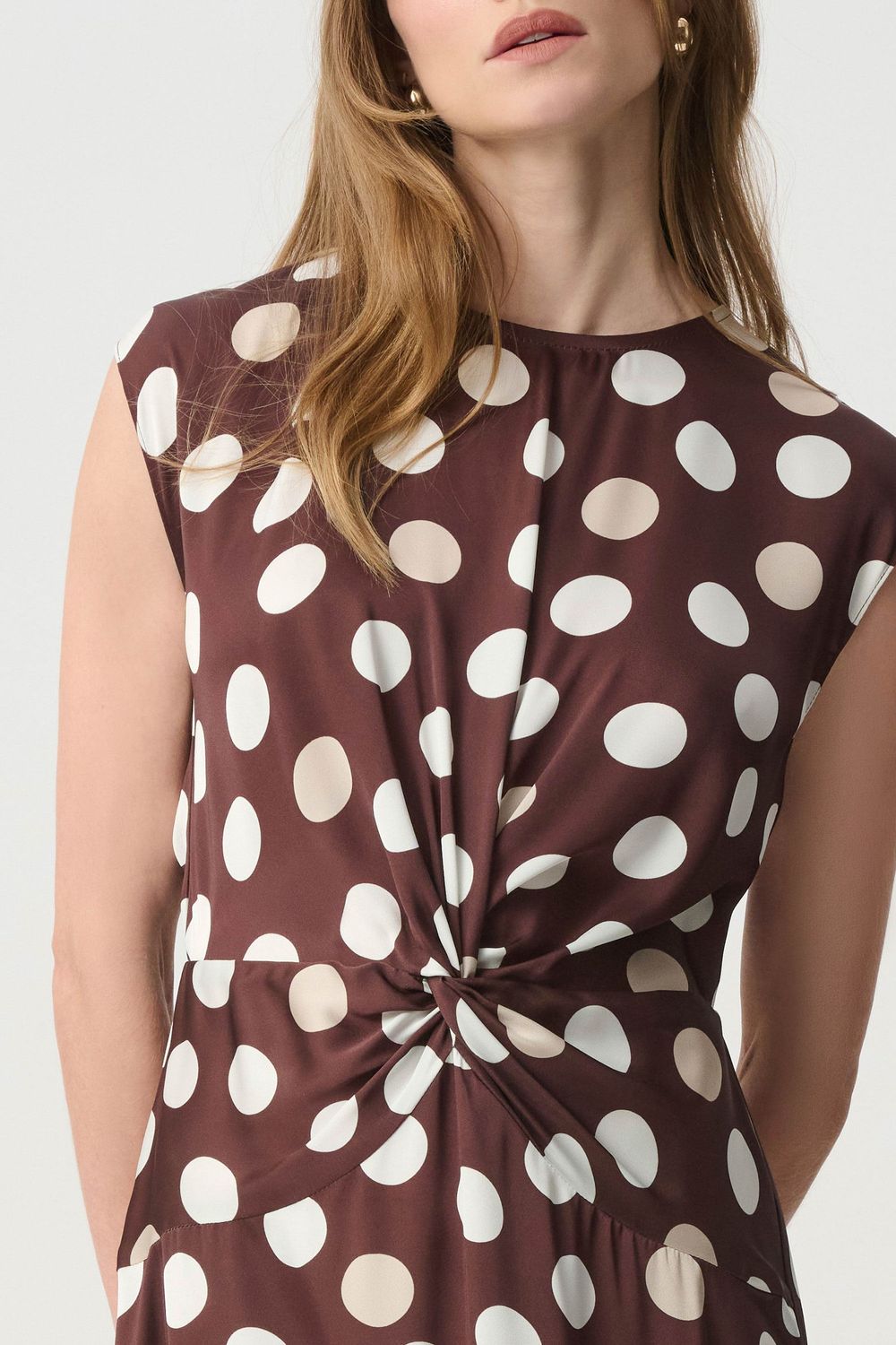 271096 LDS Dress Brown/Multi