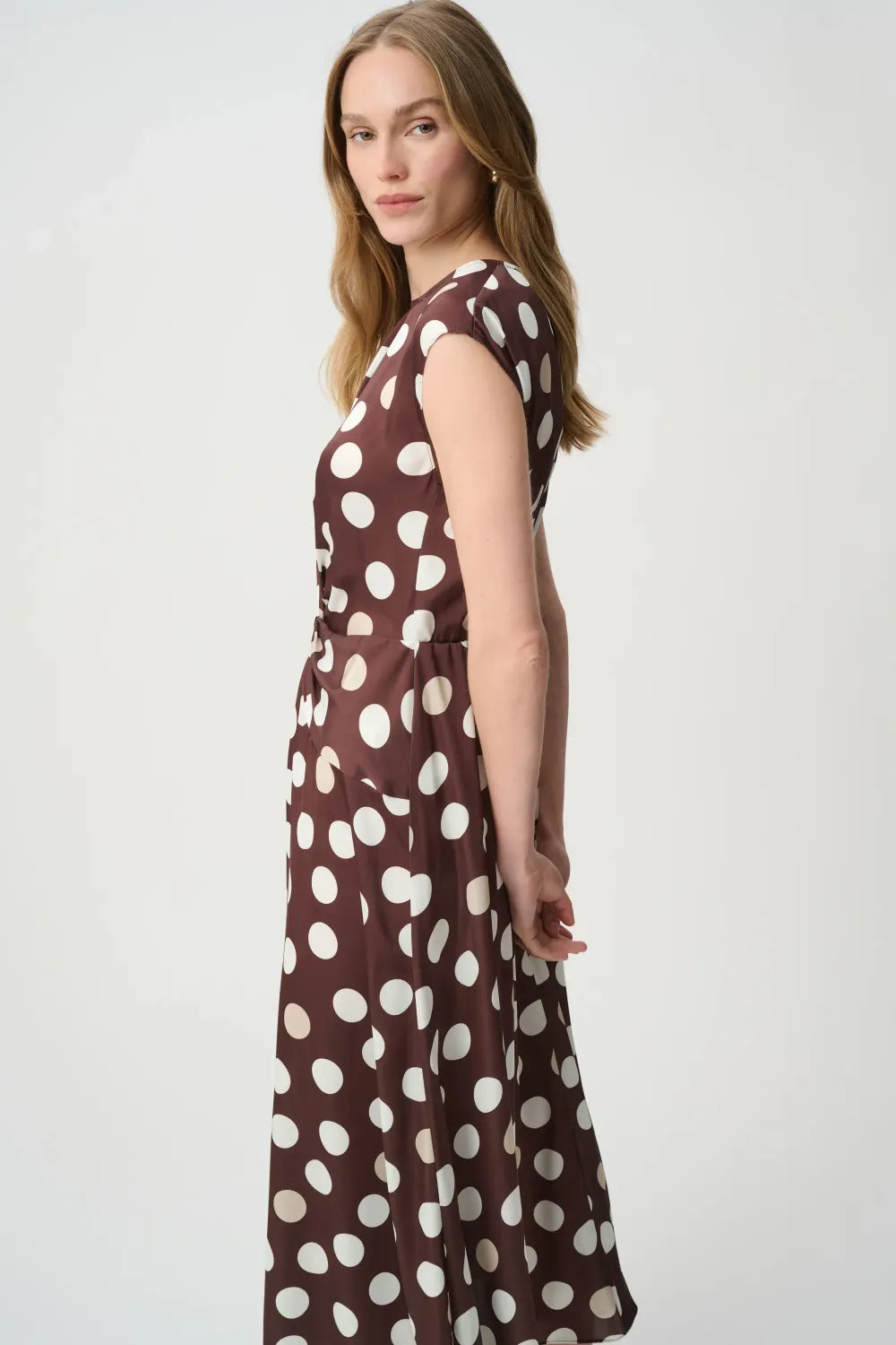 271096 LDS Dress Brown/Multi