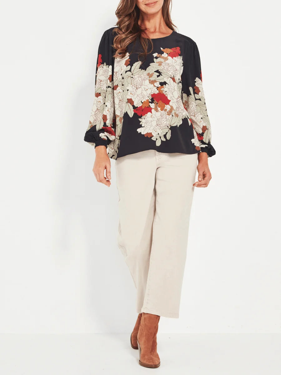 Bouquet Top Print