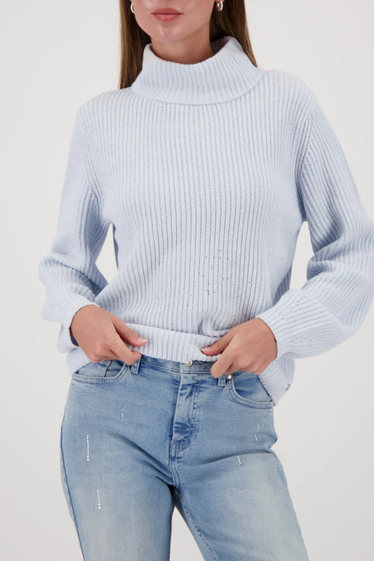 Lurex Sweater Ice Blue