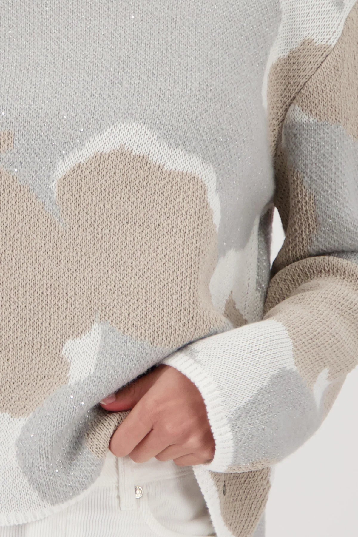 Sweater Cloud Jacquard Latte
