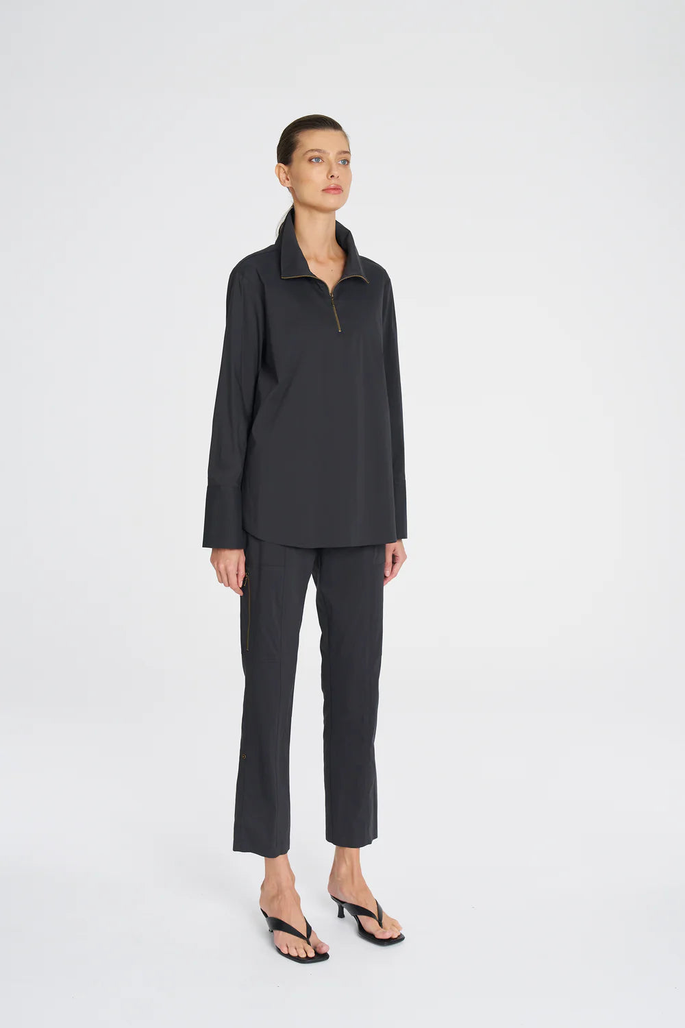 Half Zip Blouse
