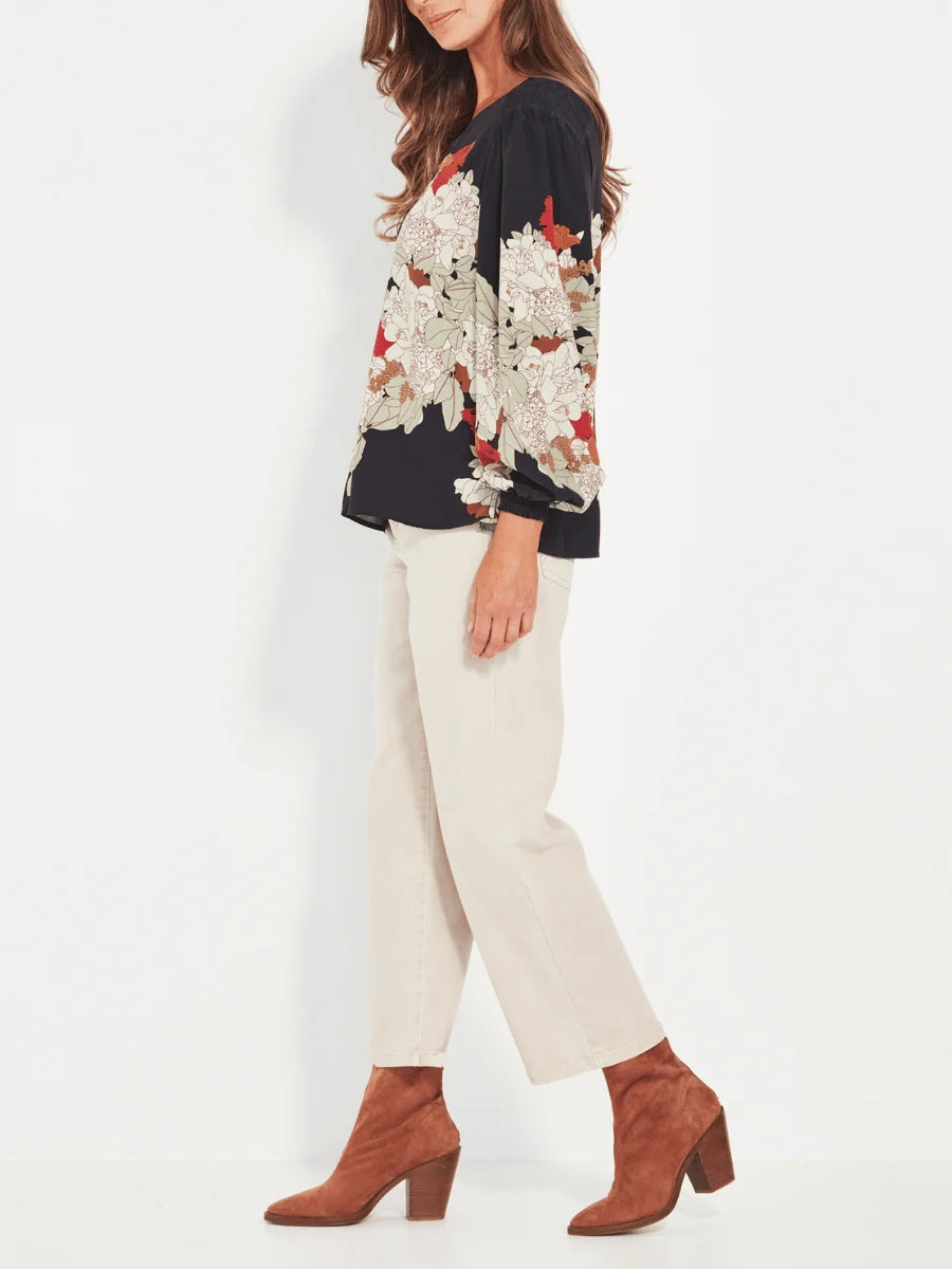 Bouquet Top Print