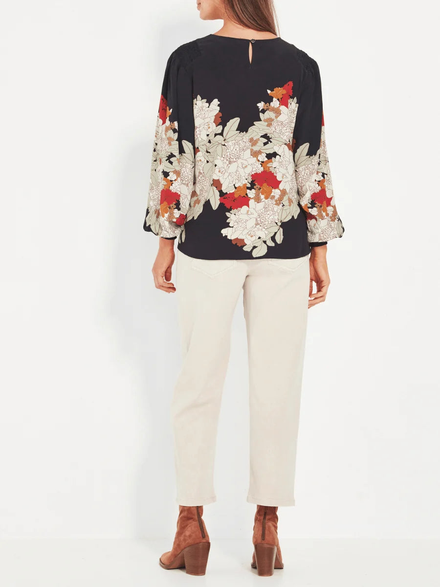 Bouquet Top Print