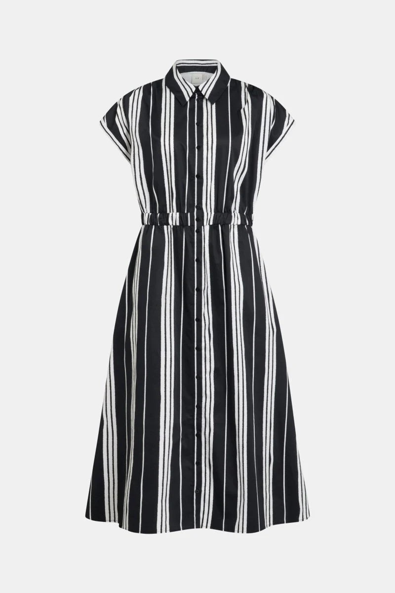 Reza Shirt Dress Fez Print Black