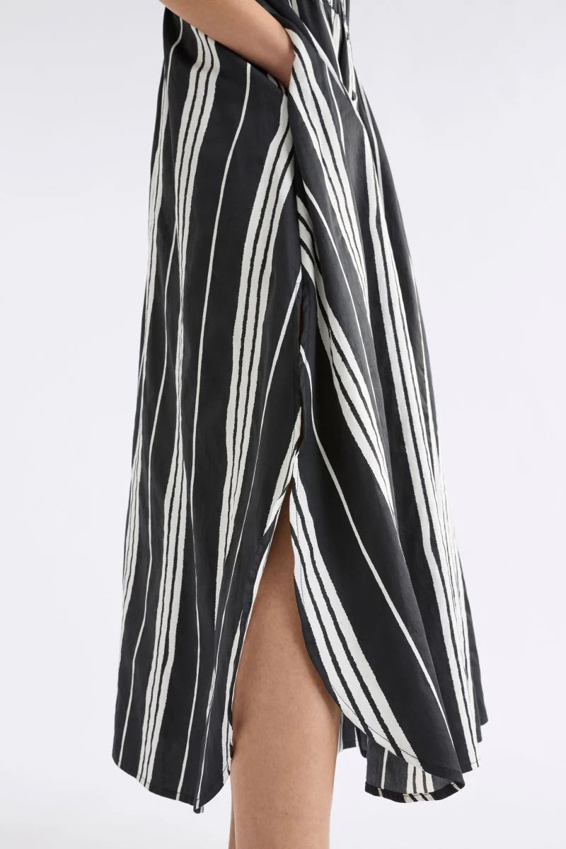 Reza Shirt Dress Fez Print Black