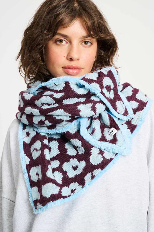 Leopard Plum Shawl