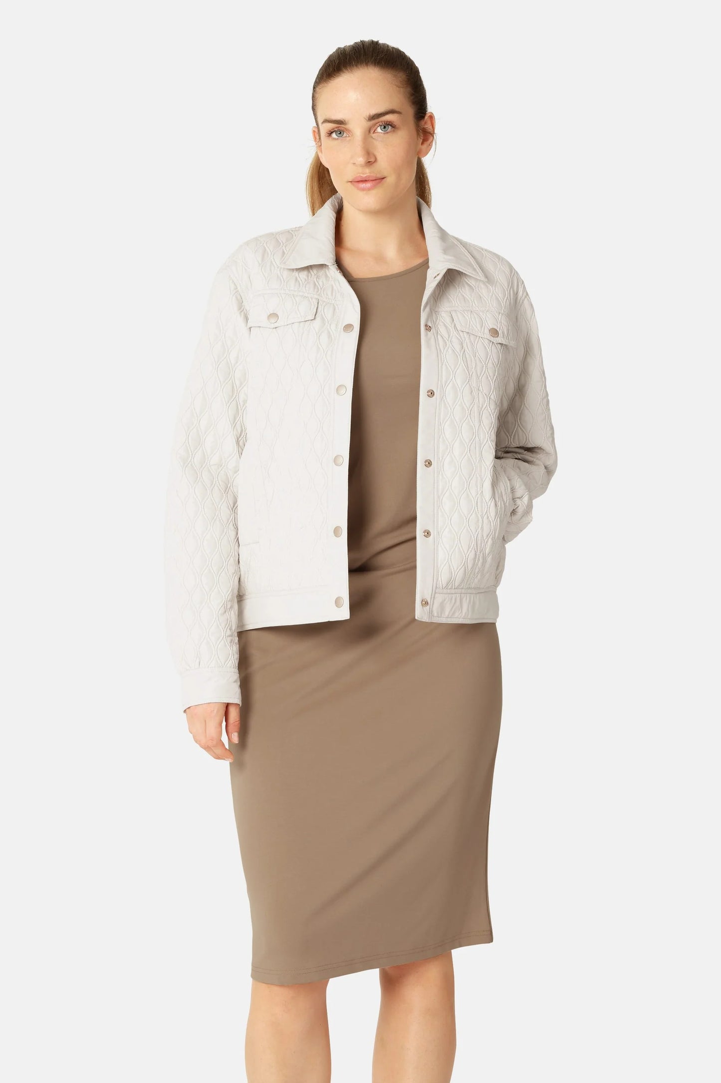 Ally Quilt Jacket Milk Creme