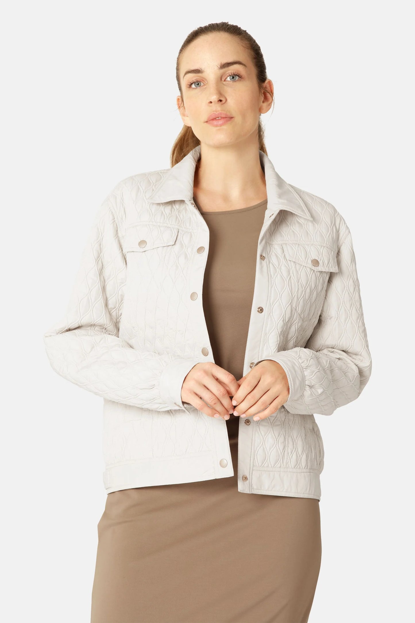 Ally Quilt Jacket Milk Creme