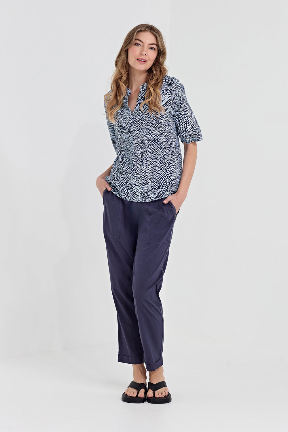 Acrobat Dot Top Print