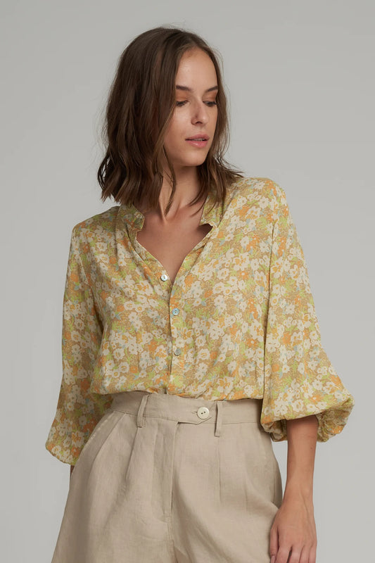 Agatha Top Floral Honey Floral Honey