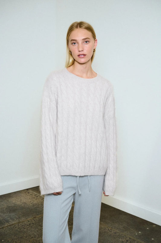 Anna Cable Jumper Cloud