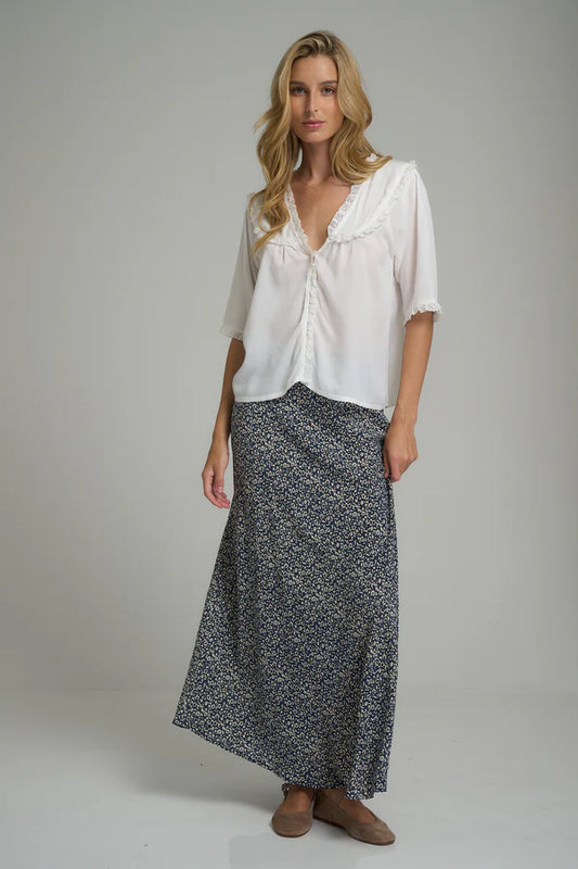 Ashbourne Skirt Floral Navy