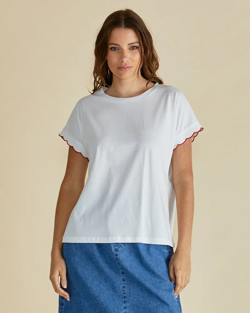 Sloane Scallop Tee