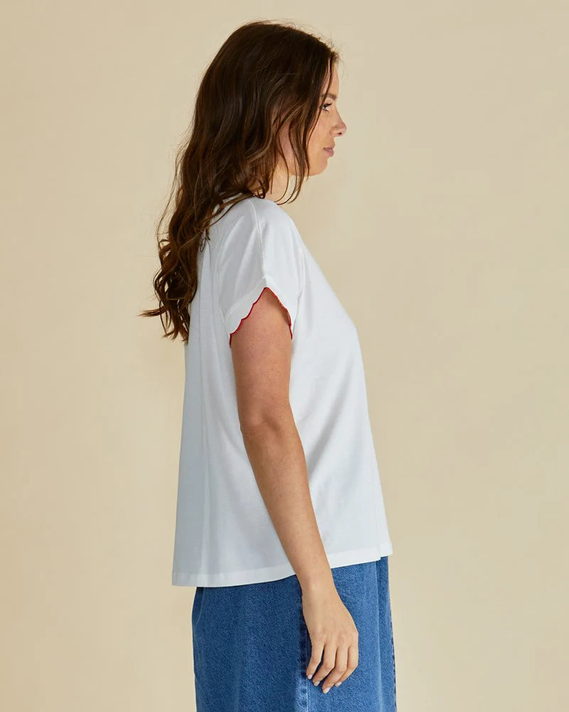 Sloane Scallop Tee