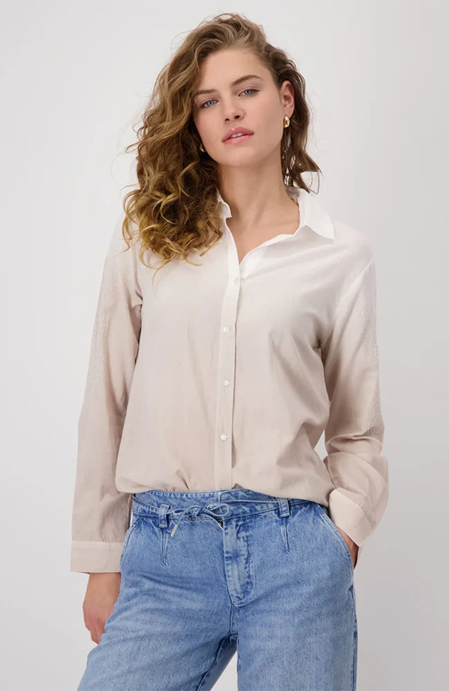 Blouse Batik Jewelry Warm Sand