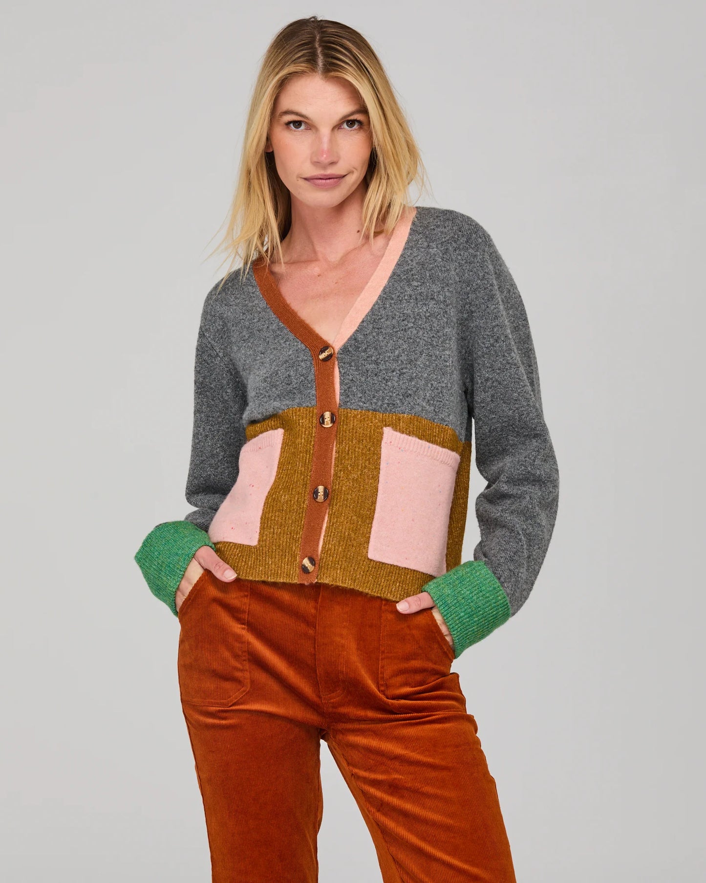 Remi Cardigan Grey Multi