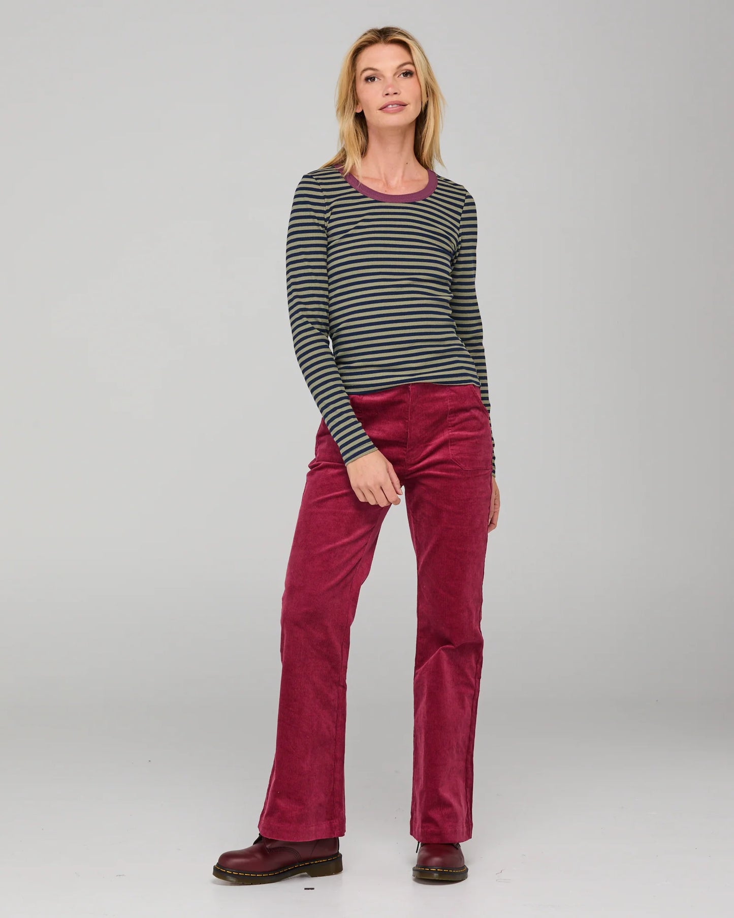 Bellissimo LS Top Stripe