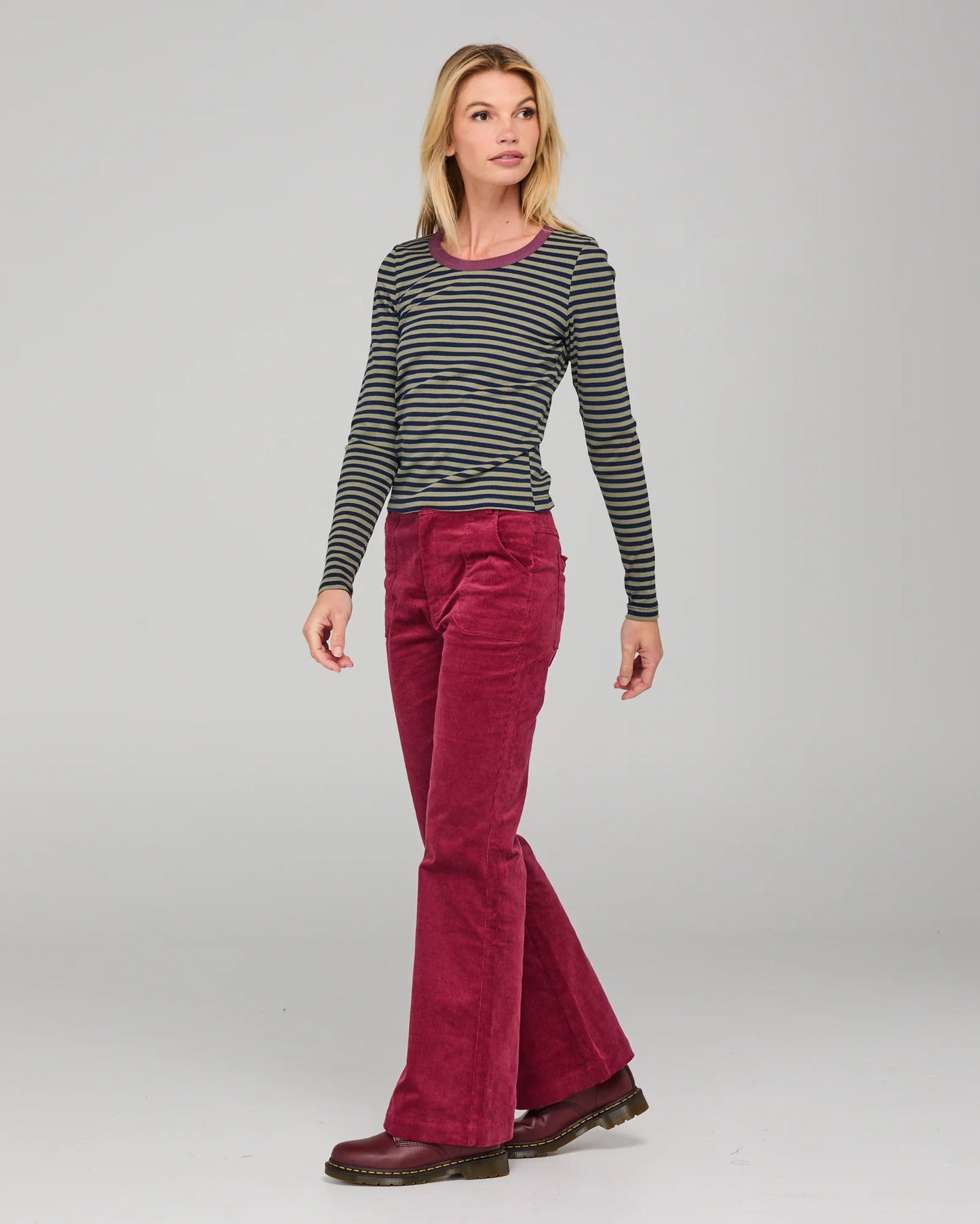 Bellissimo LS Top Stripe