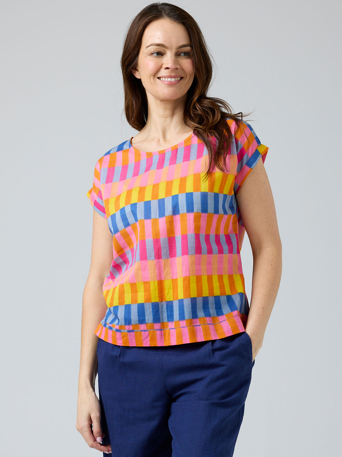 Vicky Round Cake Clothing Vicky Round Neck Top - Lee Louise Boutique – Lee Louise ...
