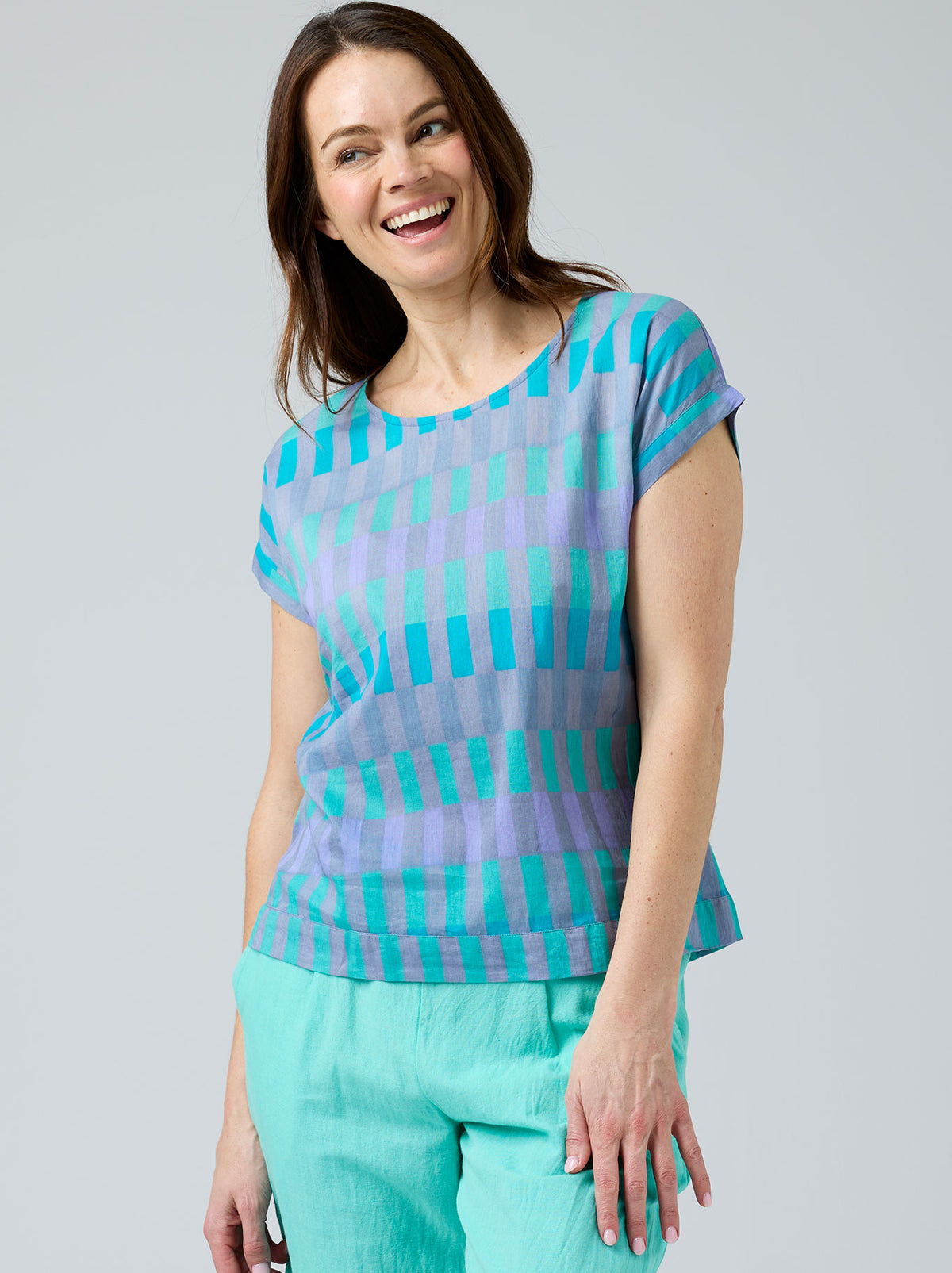 Vicky Round Cake Clothing Vicky Round Neck Top - Lee Louise Boutique – Lee Louise ...