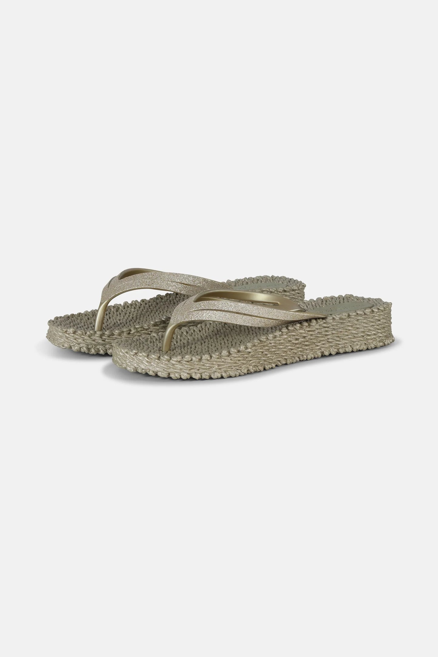 Glitter Platform Flip-flops
