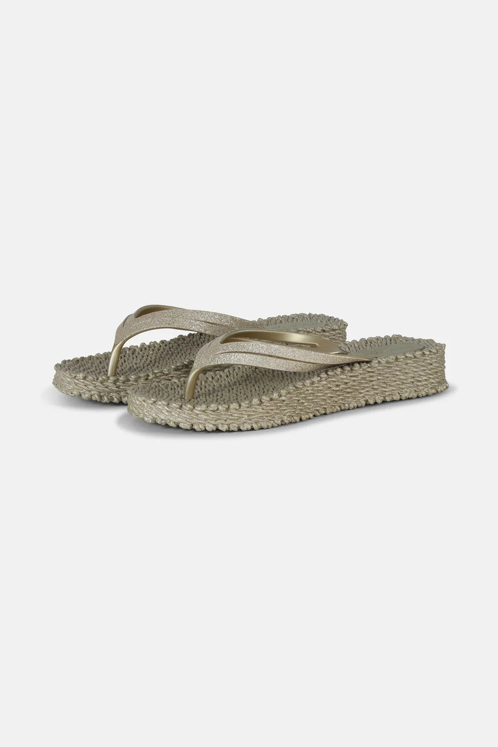 Glitter Platform Flip-flops