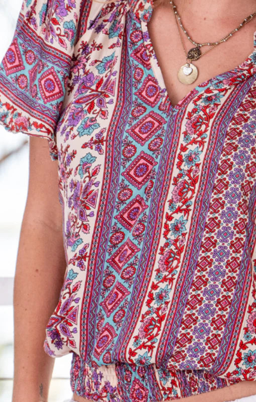 Gidja Short Sleeve Blouse