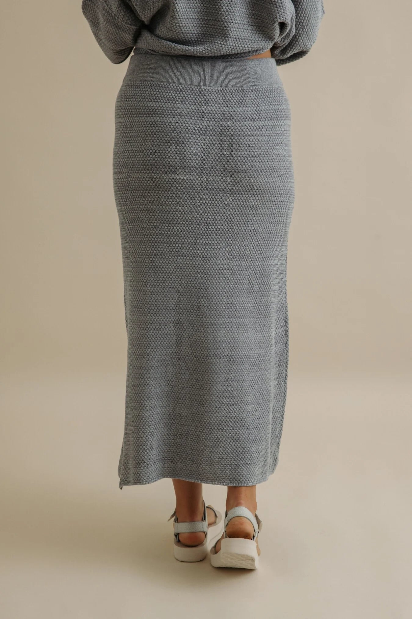 Coral Knitted Skirt