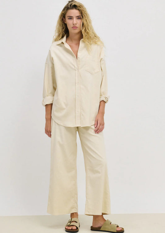 LL Cord Shirt Cream