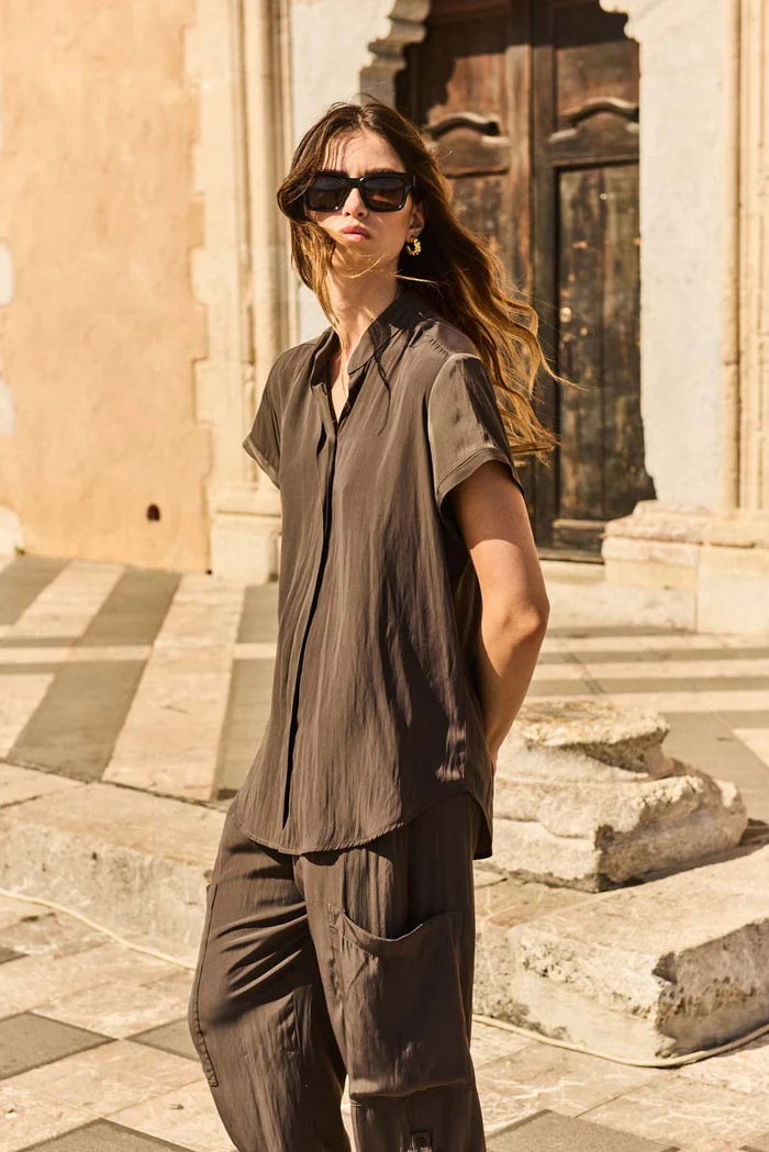 Soft Stand Shirt Fossil